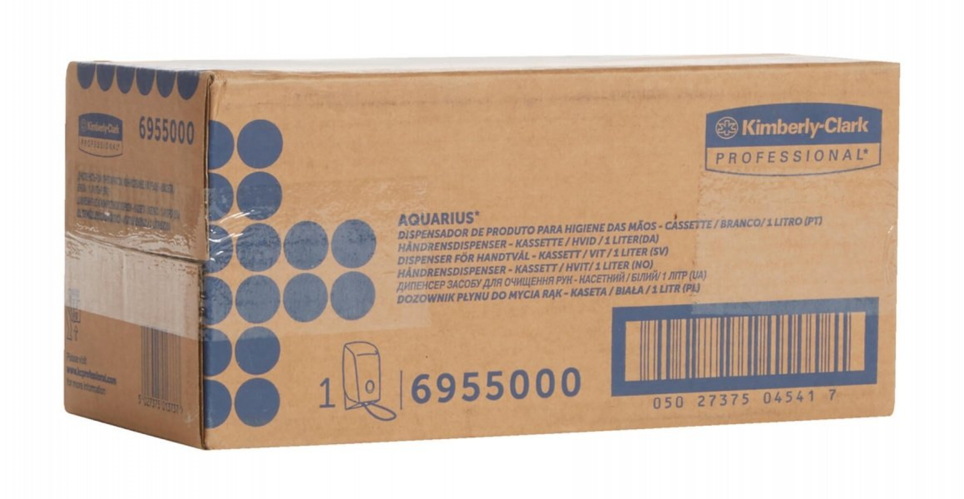 Пластиковый диспенсер для средств для мытья и дефинфекции рук с локтевым нажимом Aquarius*