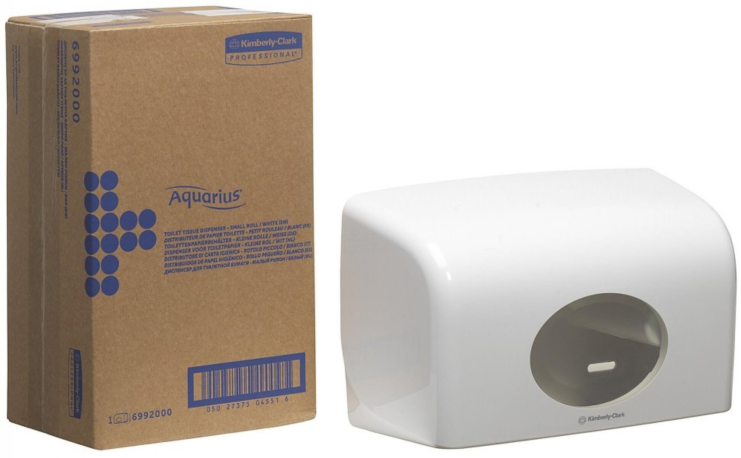 Пластиковый диспенсер для двух малых рулонов туалетной бумаги Aquarius*