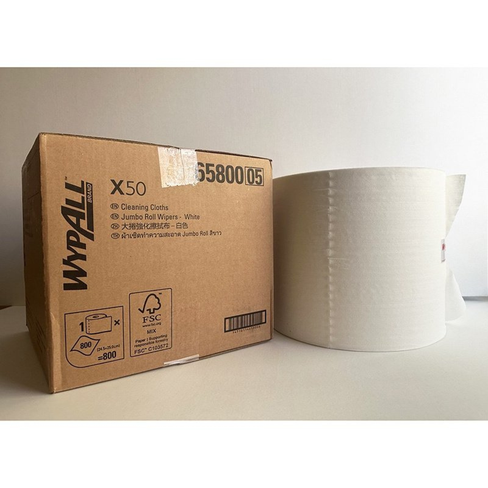 65800 Протирочный материал в рулоне Wypall® X50 белый