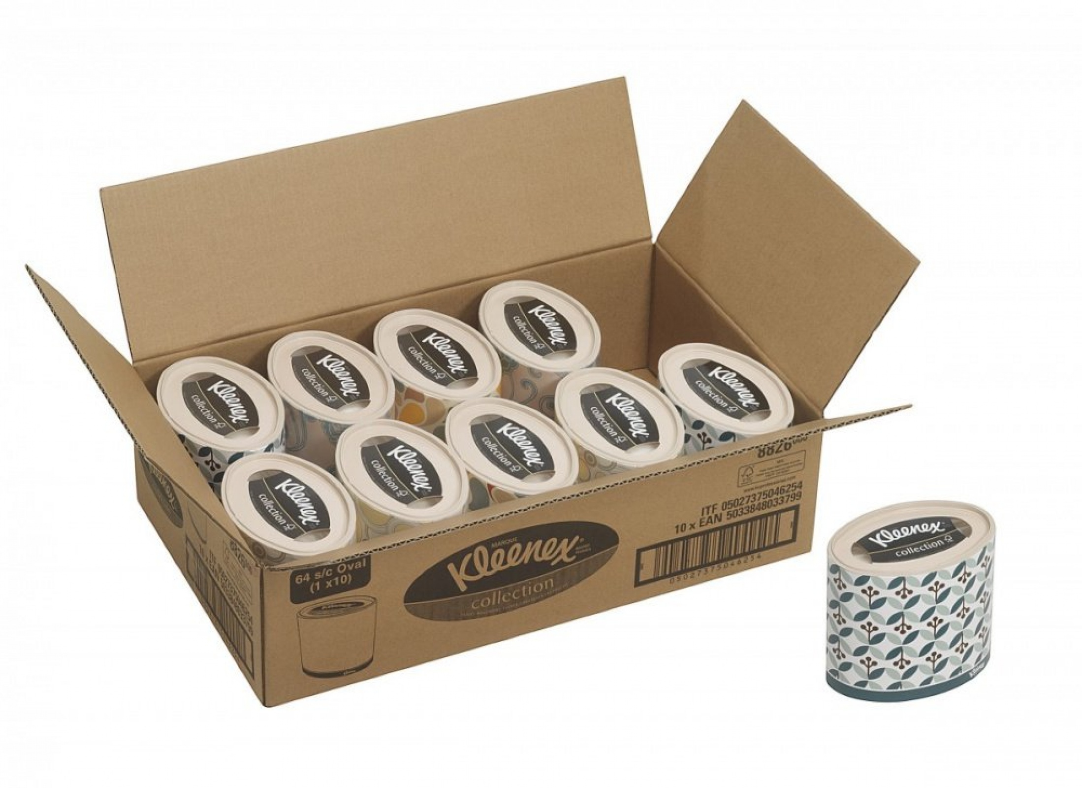 Салфетки косметические для лица Kleenex трёхслойные