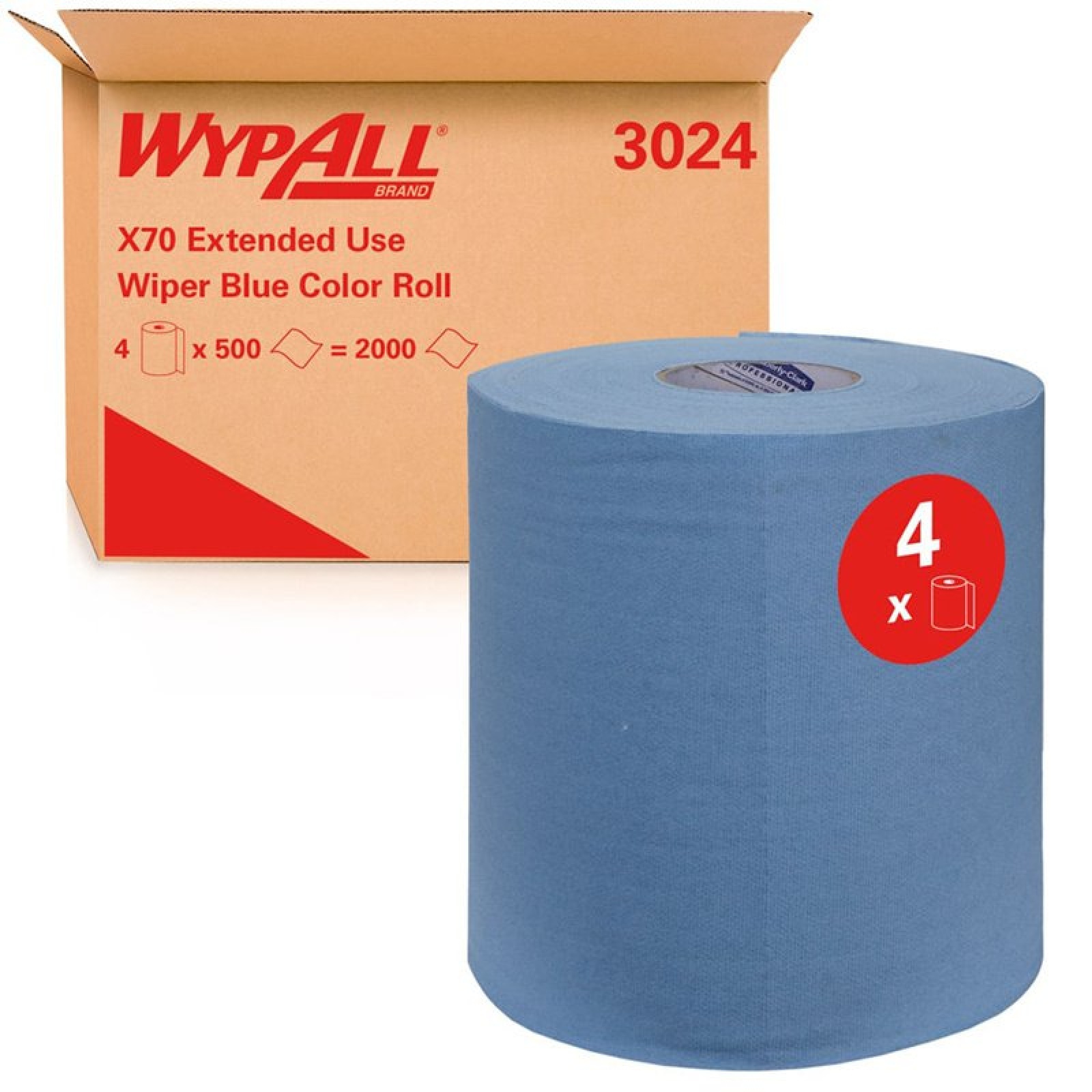 3024 Протирочный материал в рулоне Wypall® X70 синий