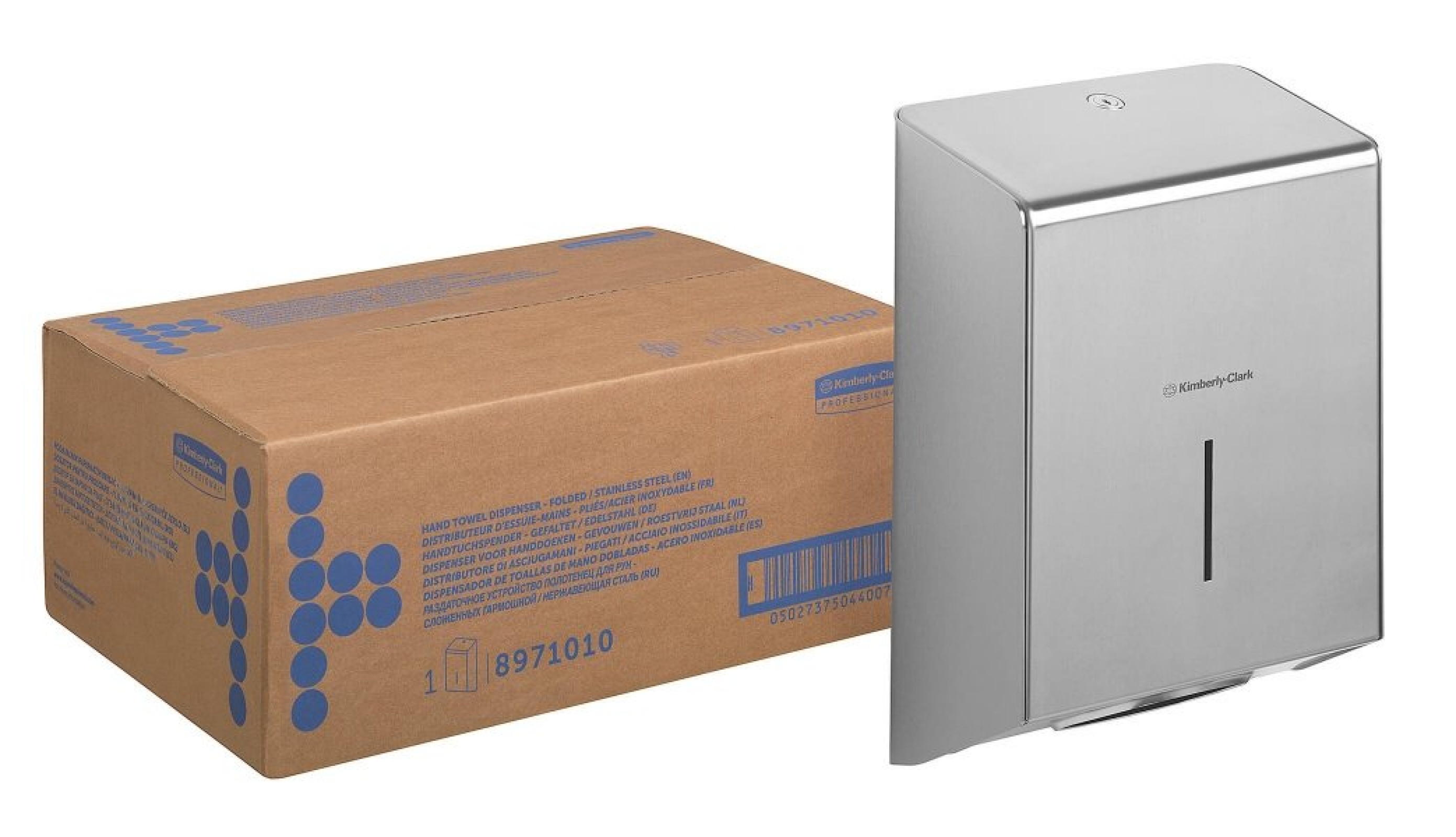 Диспенсер из нержавеющей стали для сложенных полотенец для рук KIMBERLY-CLARK* Professional