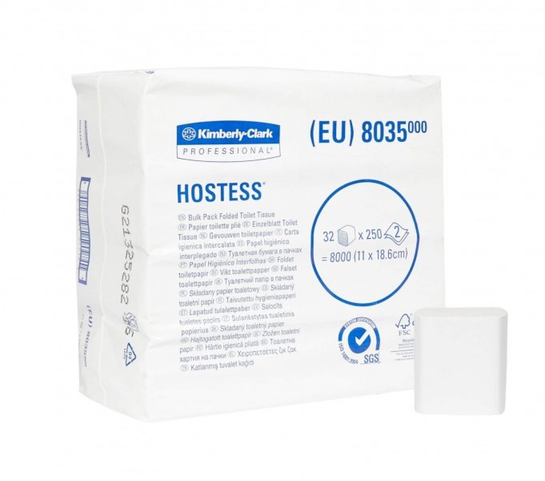 Туалетная бумага в пачках HOSTESS* Folded
