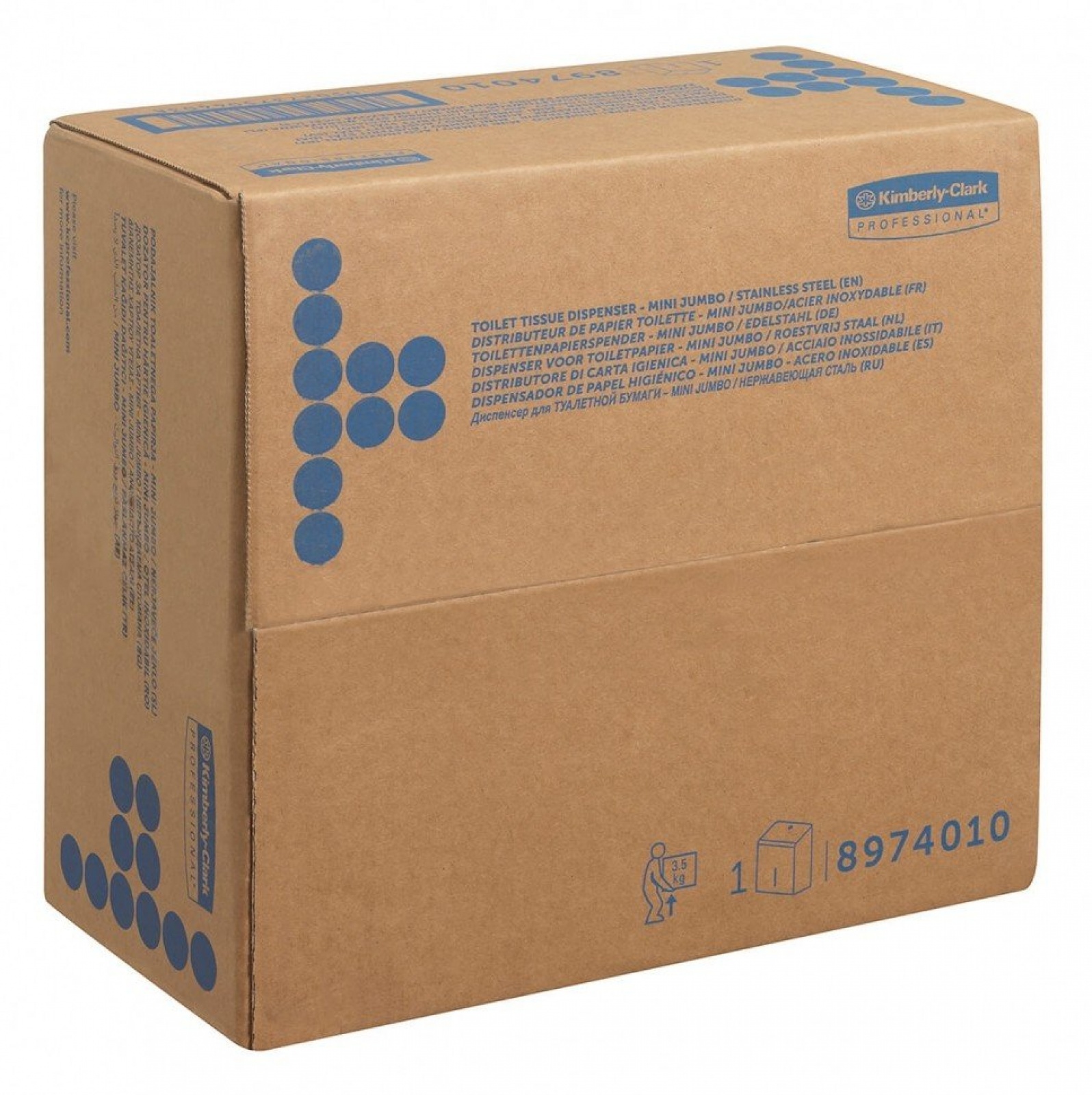 Диспенсер из нержавеющей стали для туалетной бумаги в рулонах KIMBERLY-CLARK* Professional