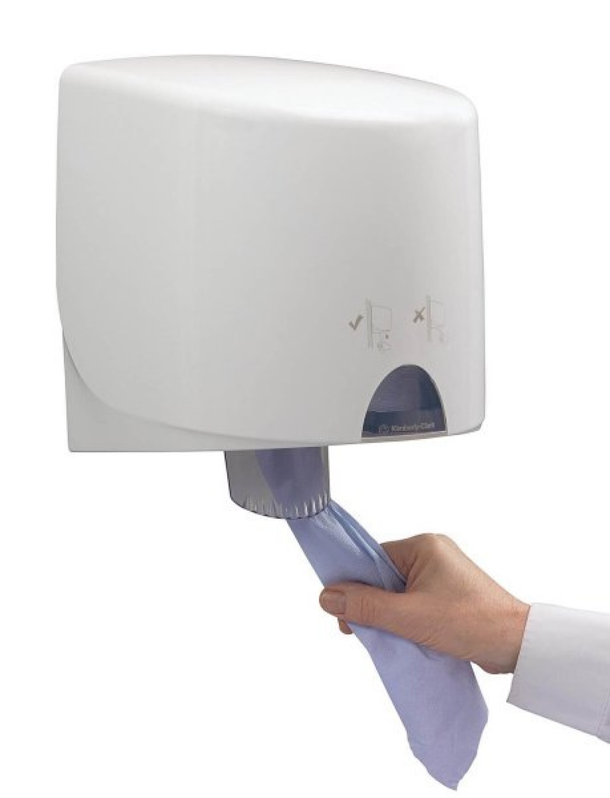 7255 Протирочный материал в рулонах с центральной подачей WypAll L10 однослойный голубой (6 рул х 304 м)