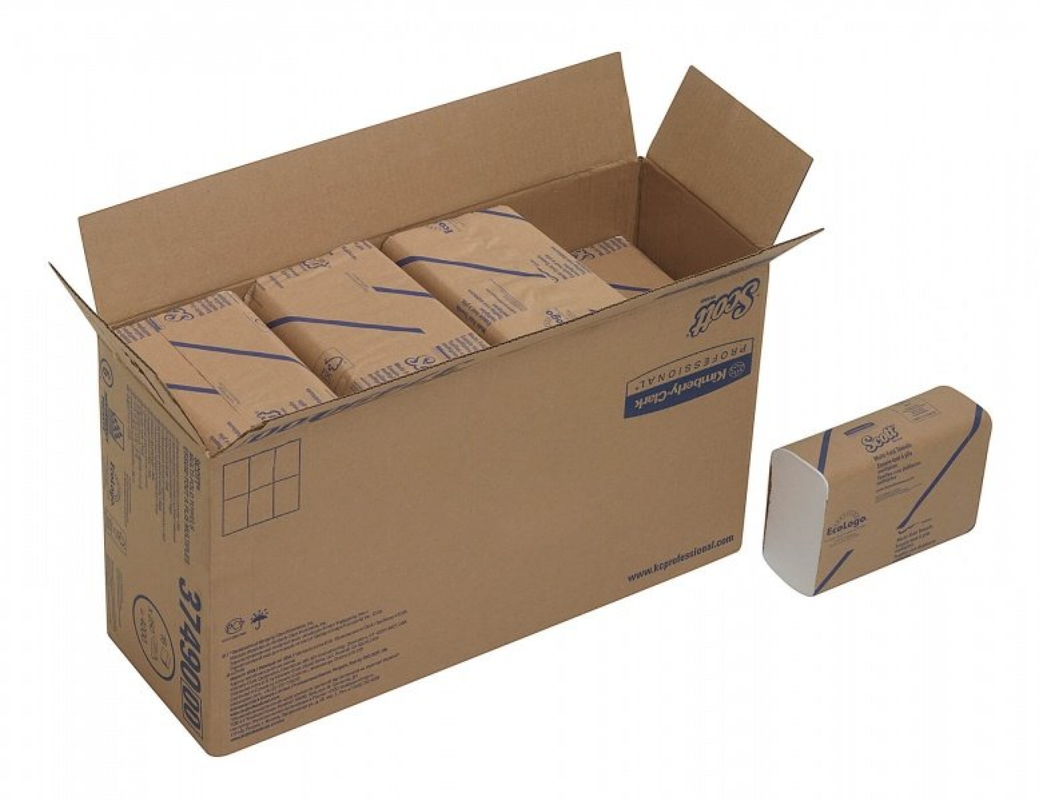 Одноразовые сложенные полотенца для рук SCOTT Multifold