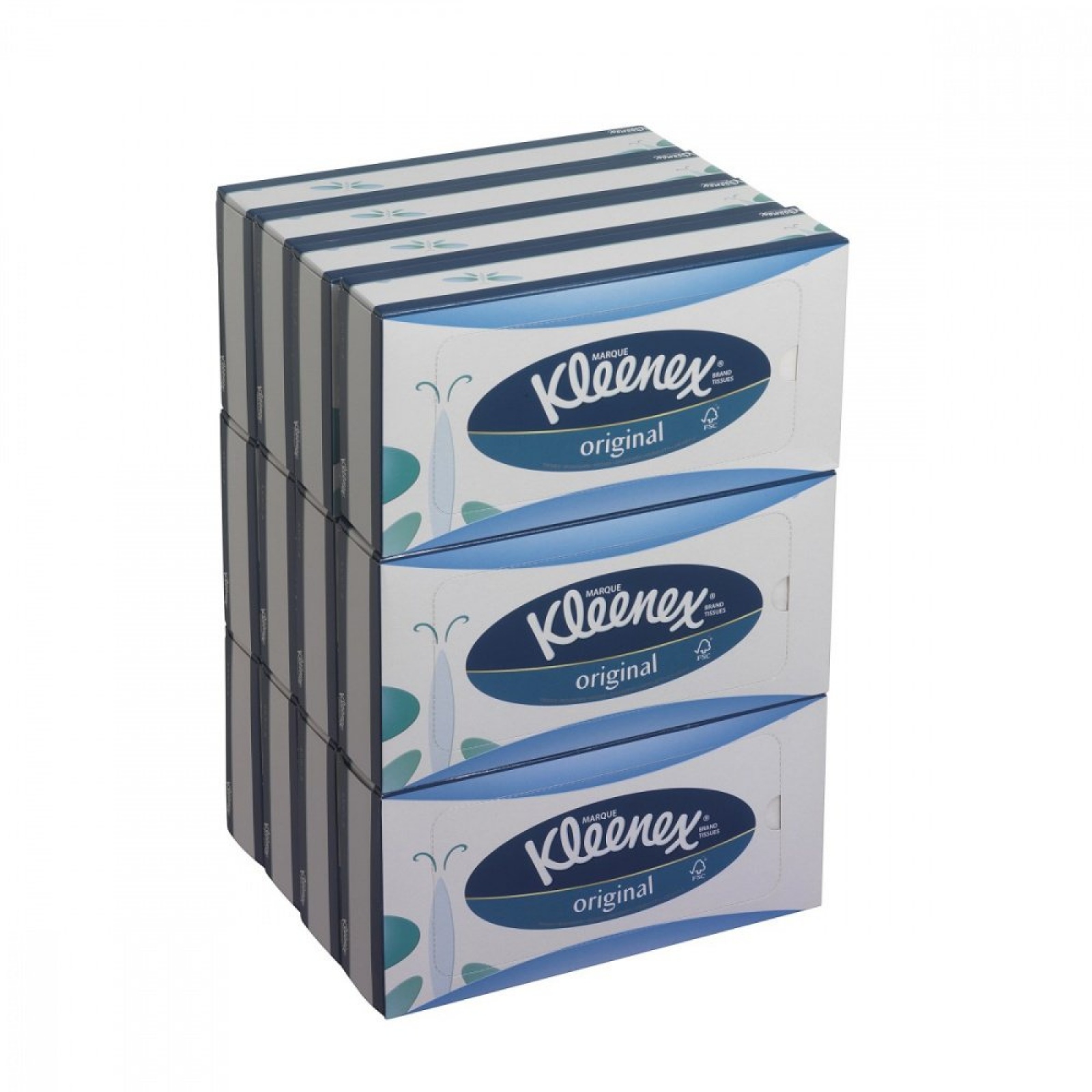 Косметические салфетки для лица KLEENEX трёхслойные