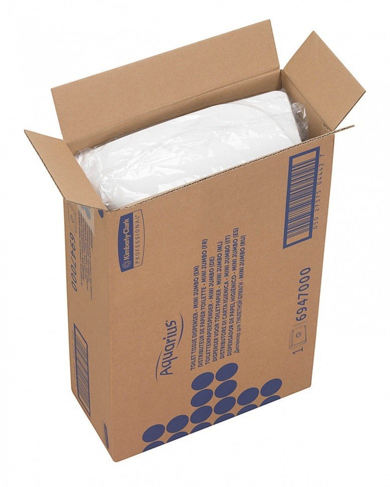 Пластиковый диспенсер для двух рулонов туалетной бумаги в Mini Jumbo Aquarius*