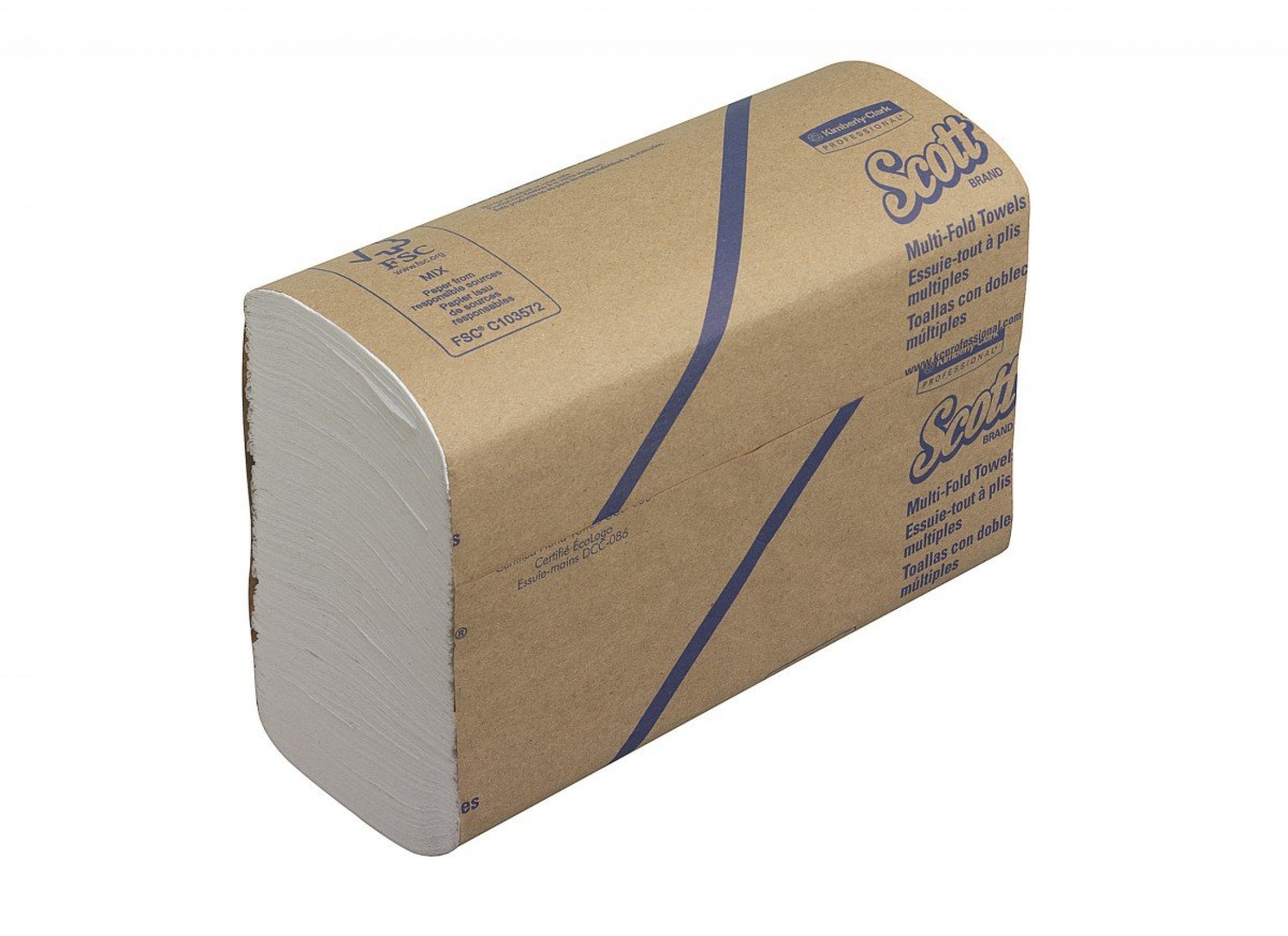 Одноразовые сложенные полотенца для рук SCOTT Multifold