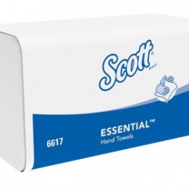 6617&nbsp;Scott&reg; ESSENTIAL&trade; Полотенца для рук - Сложенные / Белый /Малый цена за одну п...
