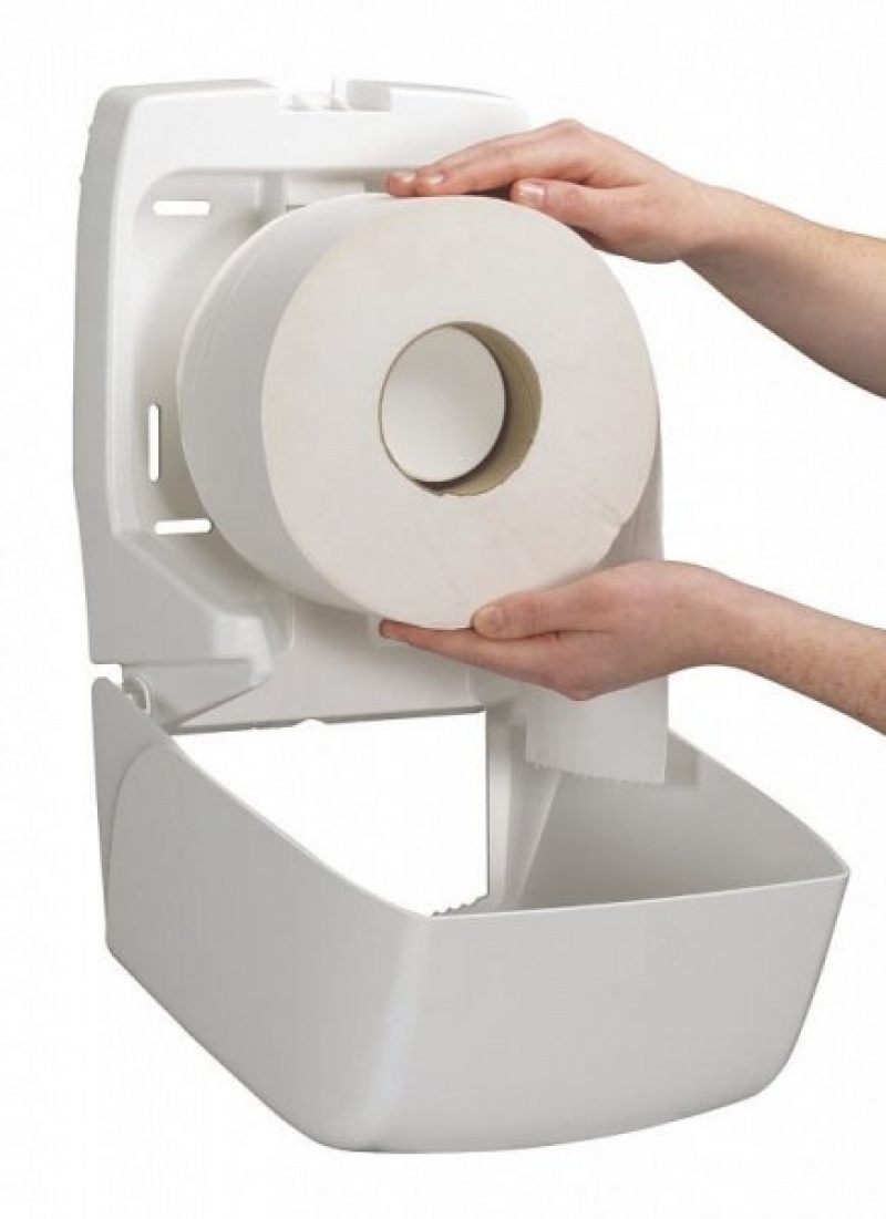 Пластиковый диспенсер для туалетной бумаги в рулонах Mini Jumbo Aquarius*