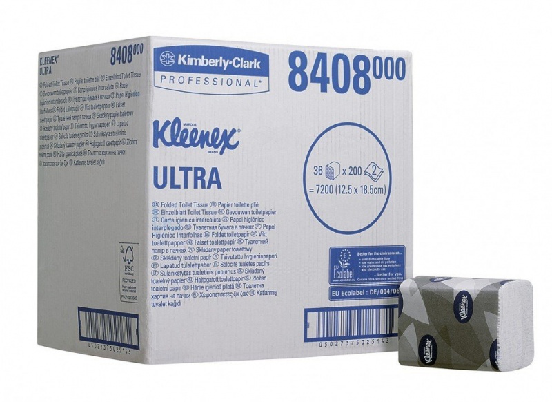 8408 Туалетная бумага в пачках KLEENEX Ultra