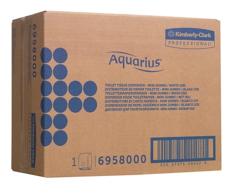 Пластиковый диспенсер для туалетной бумаги в рулонах Mini Jumbo Aquarius*