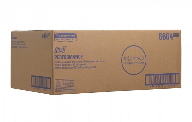 Одноразовые сложенные полотенца для рук SCOTT Performance