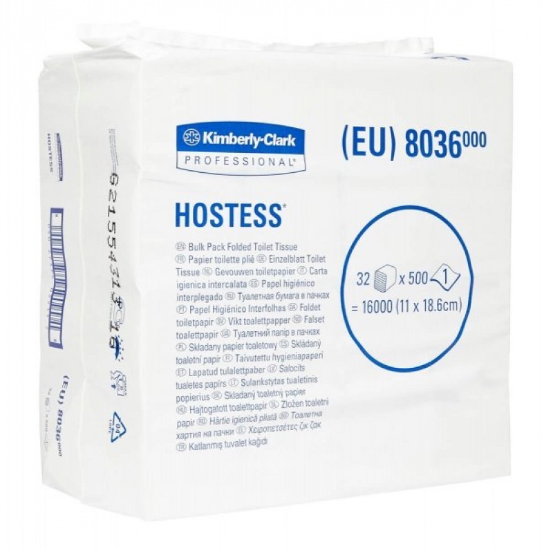 Туалетная бумага в пачках HOSTESS* Folded