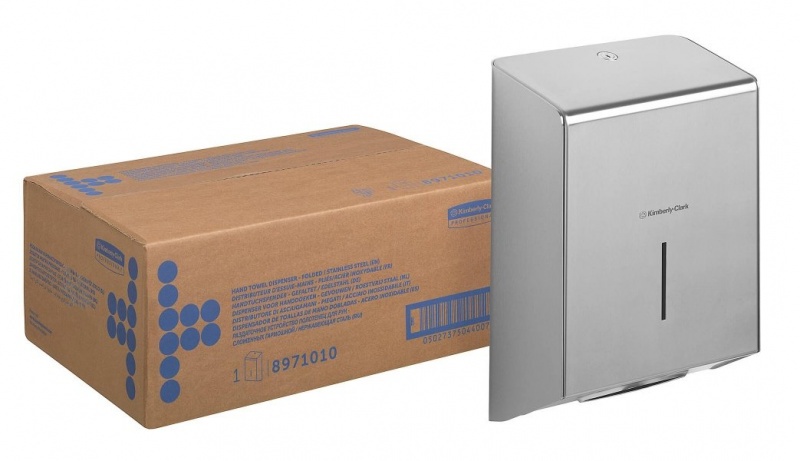 Диспенсер из нержавеющей стали для сложенных полотенец для рук KIMBERLY-CLARK* Professional