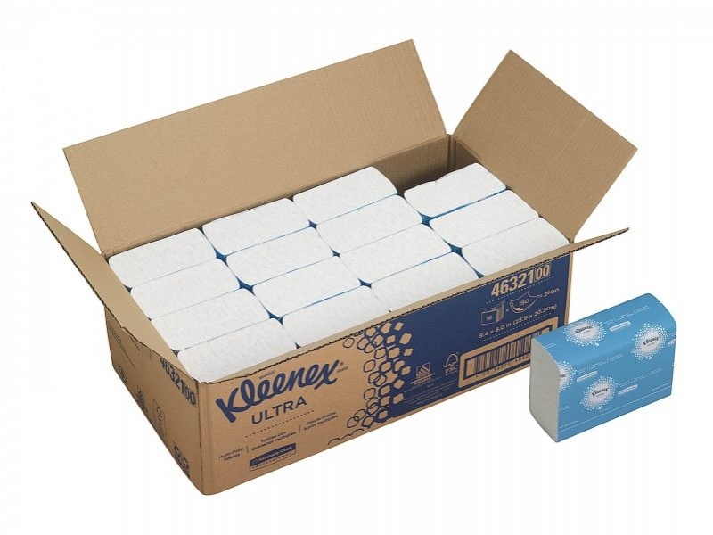 Одноразовые сложенные полотенца для рук KLEENEX Ultra