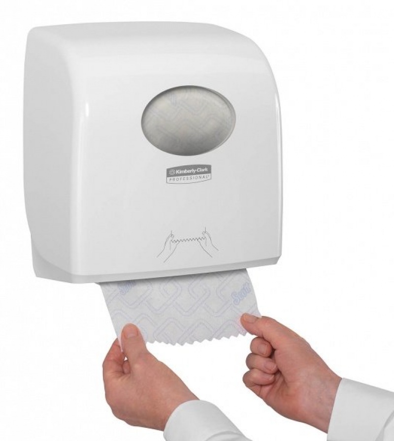 Пластиковый диспенсер для полотенец в рулонах Scott Control Slimroll Aquarius*