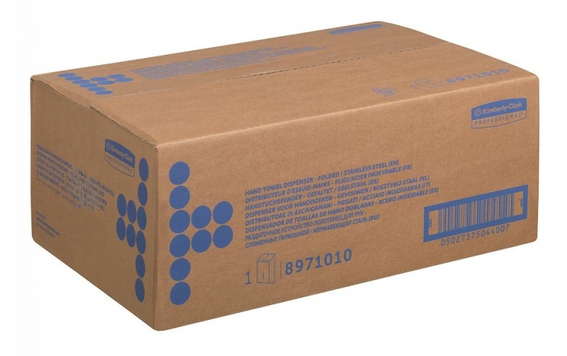 Диспенсер из нержавеющей стали для сложенных полотенец для рук KIMBERLY-CLARK* Professional