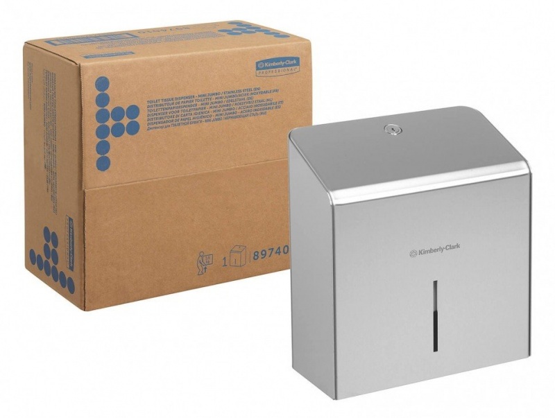 Диспенсер из нержавеющей стали для туалетной бумаги в рулонах KIMBERLY-CLARK* Professional