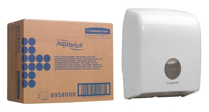 Пластиковый диспенсер для туалетной бумаги в рулонах Mini Jumbo Aquarius*