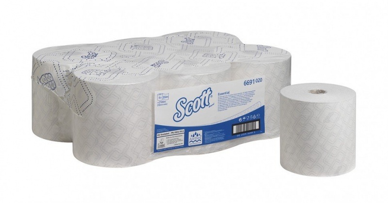 Одноразовые полотенца для рук в рулоне SCOTT ESSENTIAL