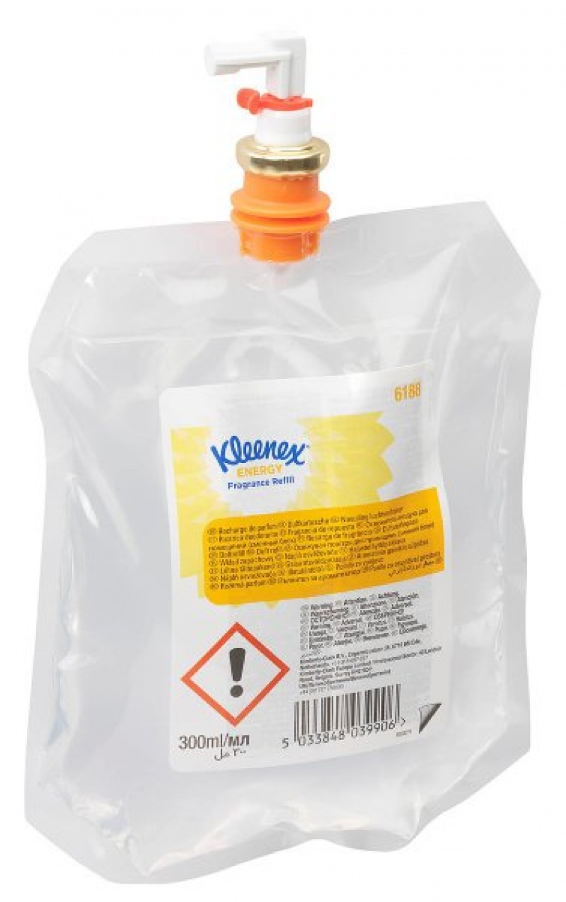 6188 Kleenex Аромат Energy - Сменный блок / Прозрачный /300 ml