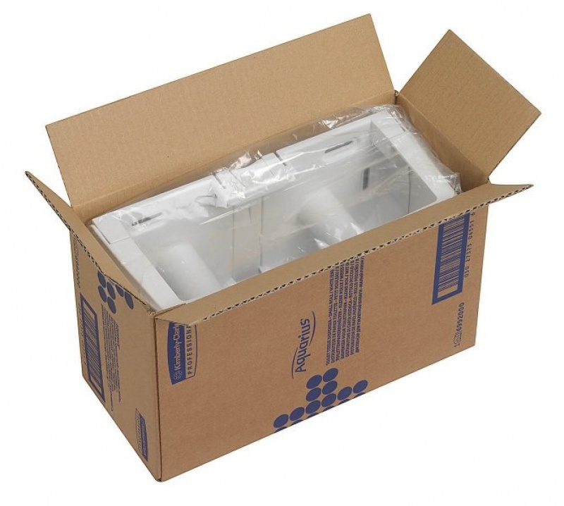 Пластиковый диспенсер для двух малых рулонов туалетной бумаги Aquarius*