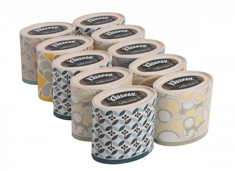 Салфетки косметические для лица Kleenex трёхслойные