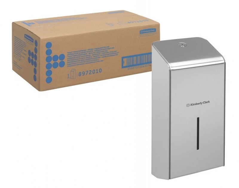 8972 Диспенсер из нержавеющей стали для туалетной бумаги в пачках KIMBERLY-CLARK* Professional