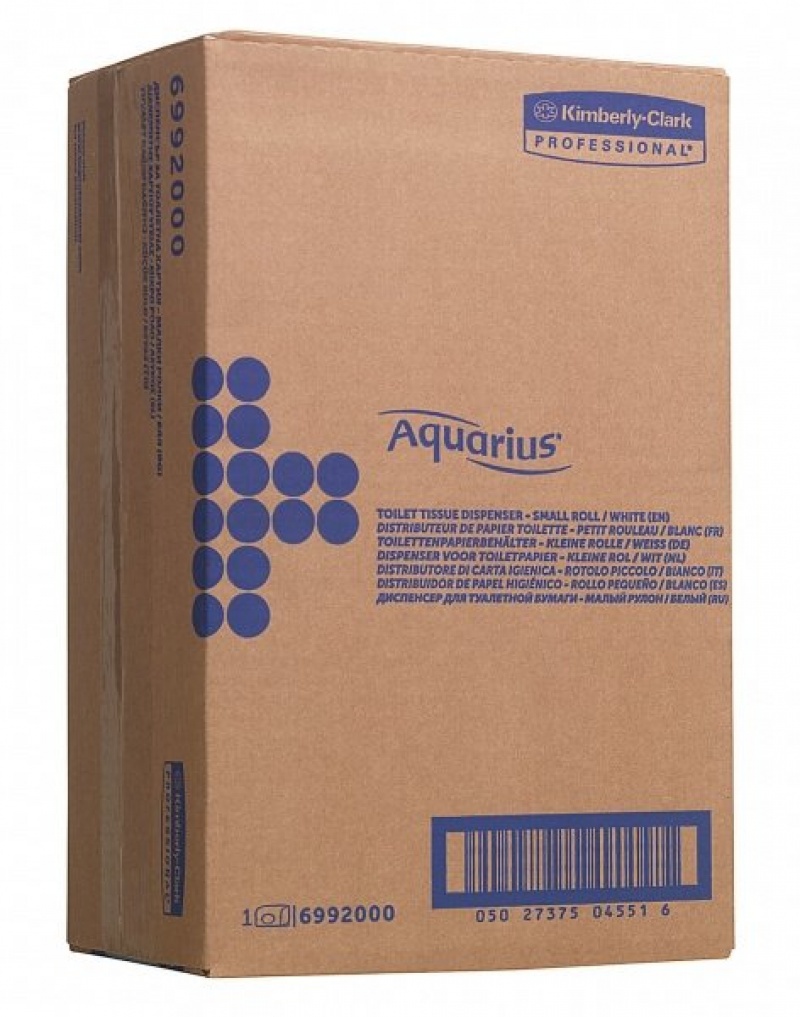 Пластиковый диспенсер для двух малых рулонов туалетной бумаги Aquarius*