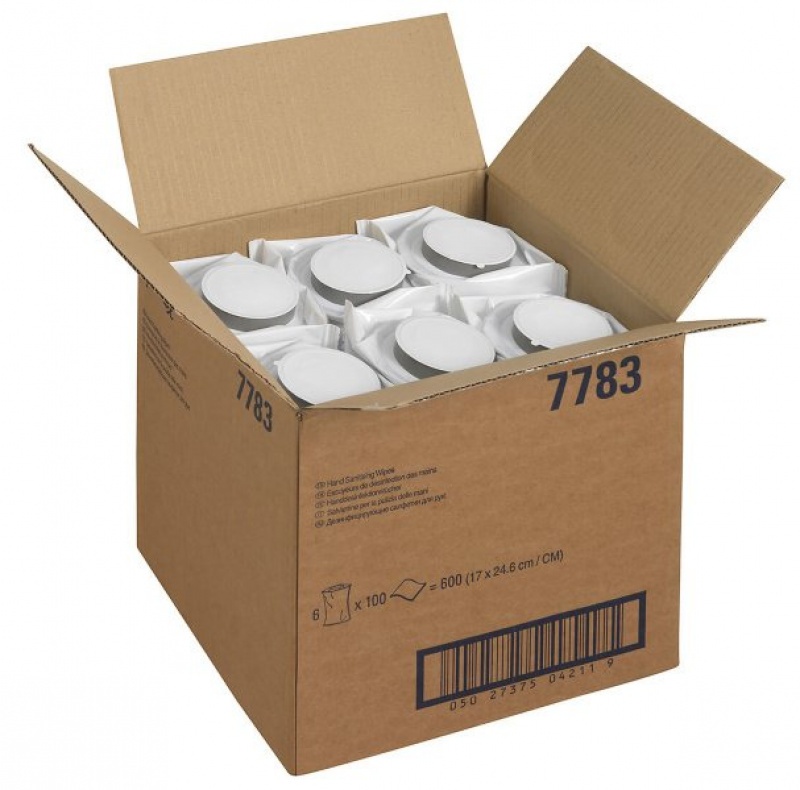 7783 Дезинфицирующие салфетки Kleenex сменный блок для диспенсера 7936 (6 блоков х 100 л)